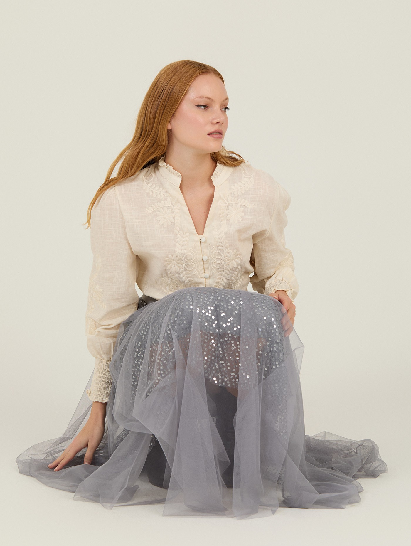 Tulle and sequins skirt 3