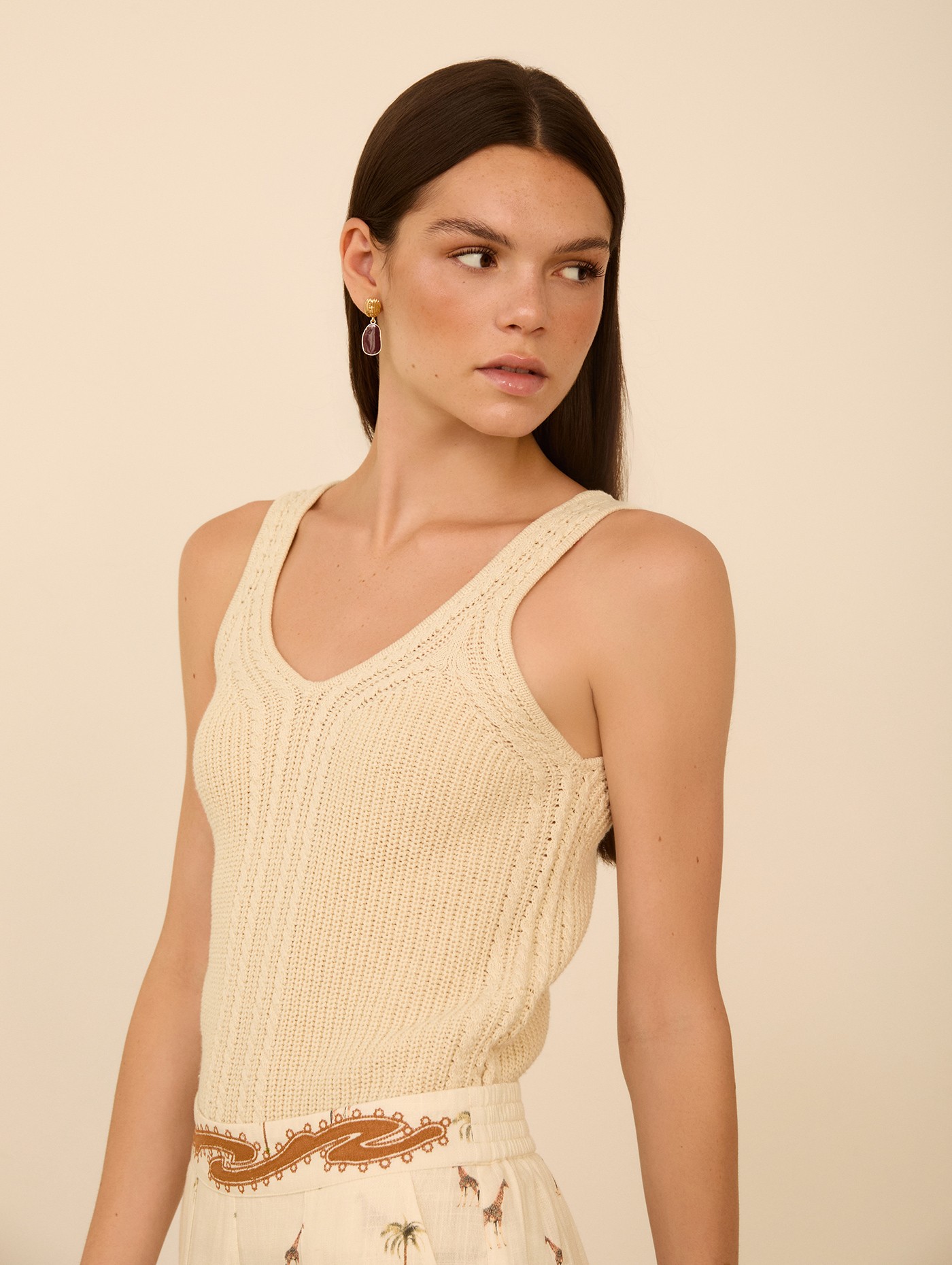 Top de punto trenzado 3