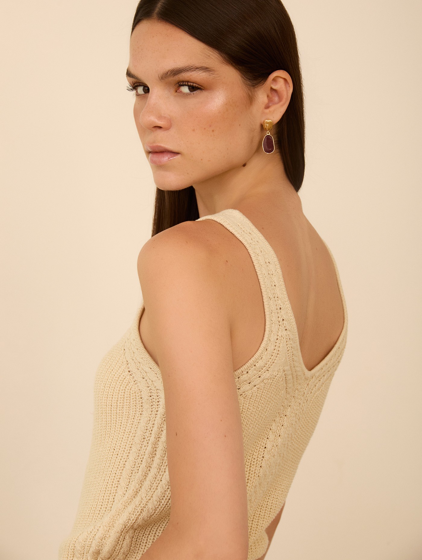 Top de punto trenzado 4