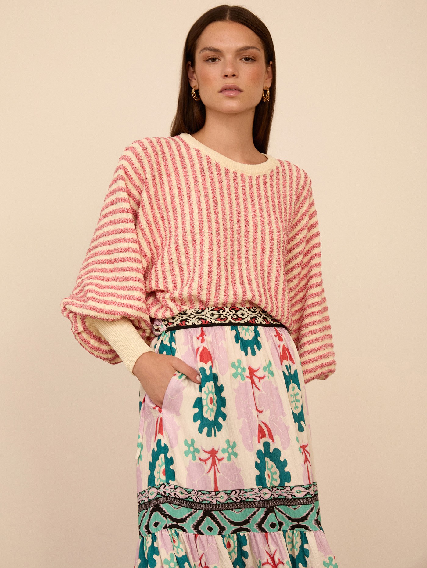 Jersey fino de rayas