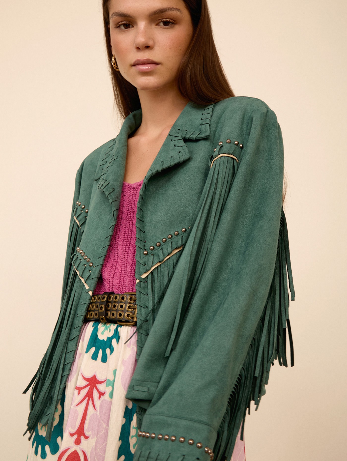 Cazadora de ante flecos 3