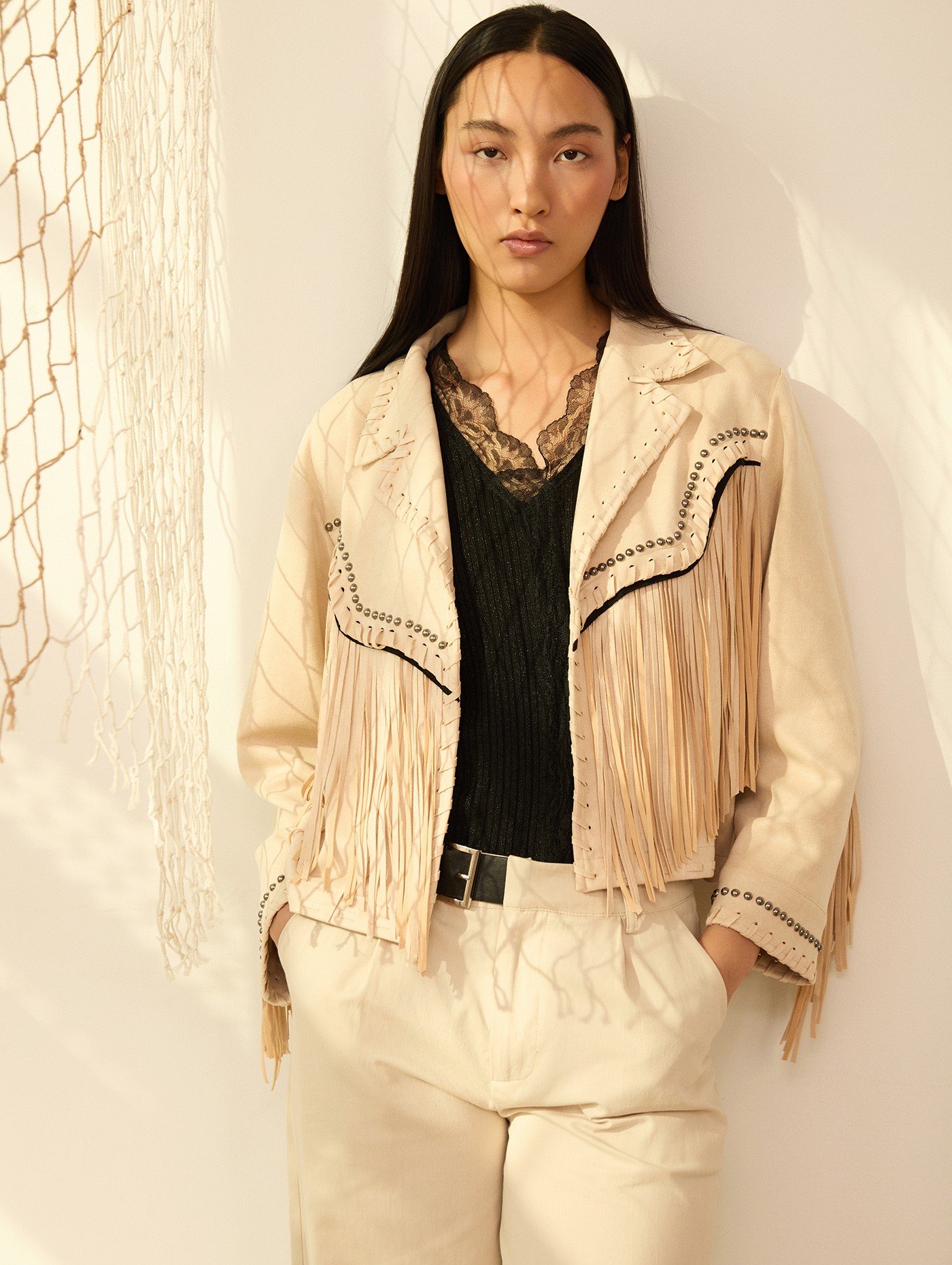 Cazadora de ante flecos 3