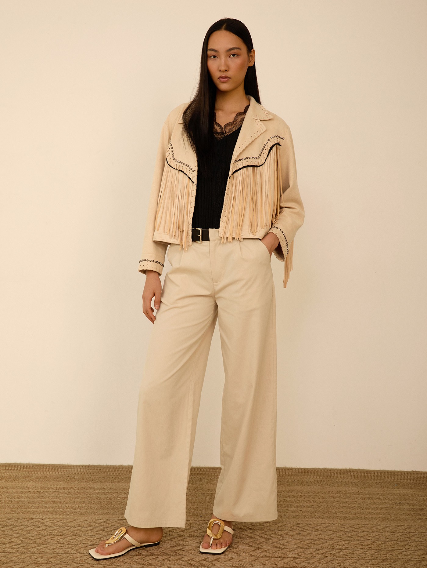 Cazadora de ante flecos 5