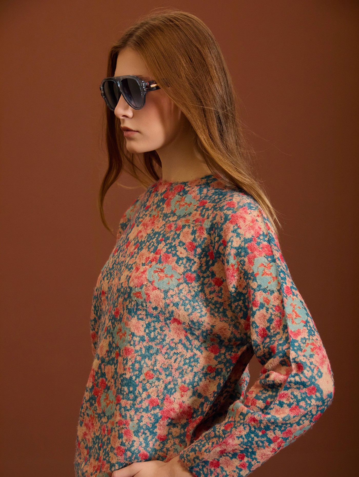 Jersey estampado digital floral