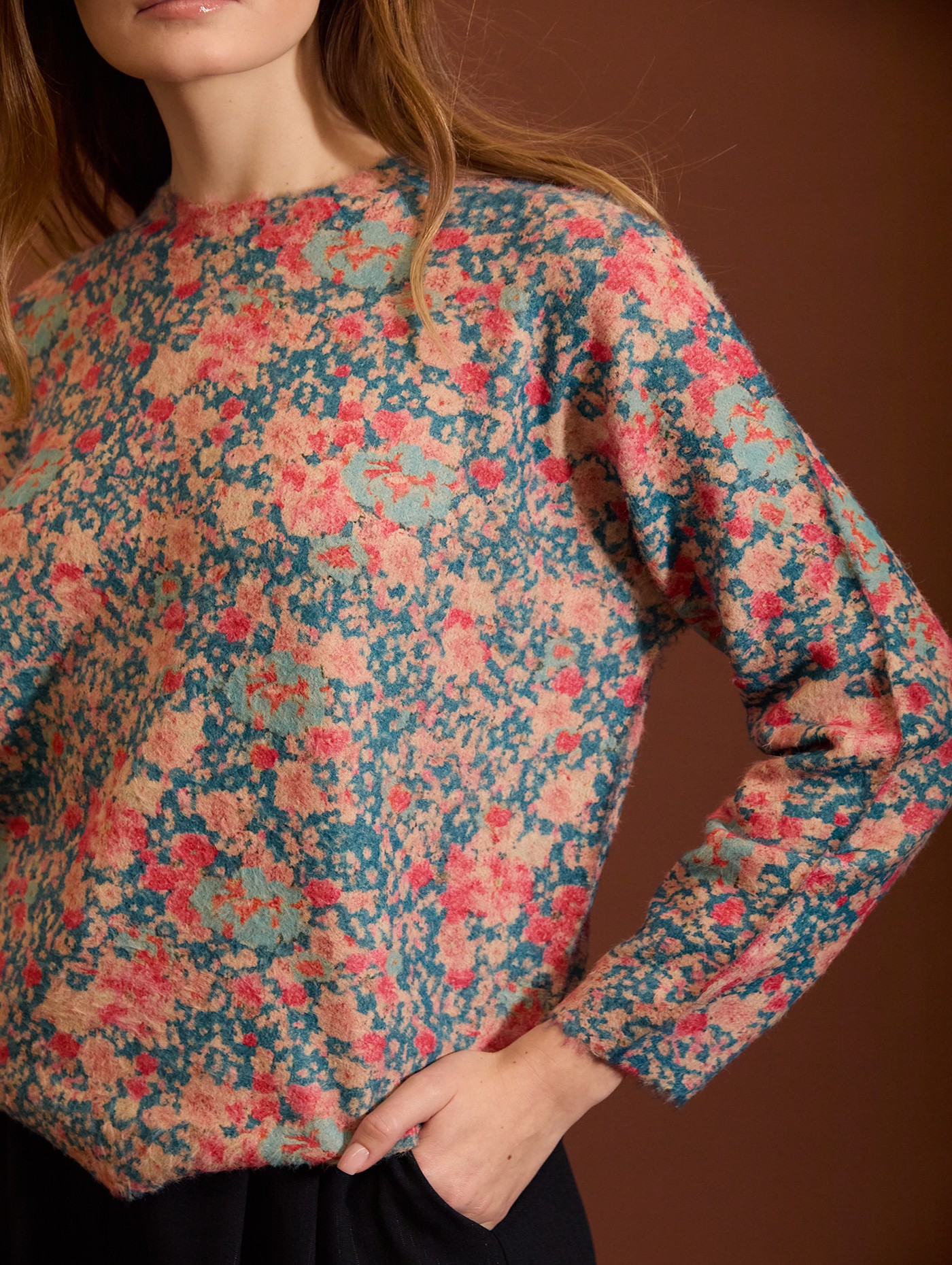 Jersey estampado digital floral
