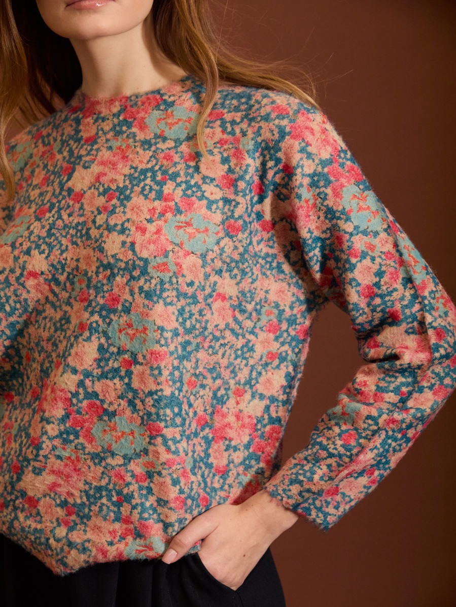 Jersey estampado digital floral