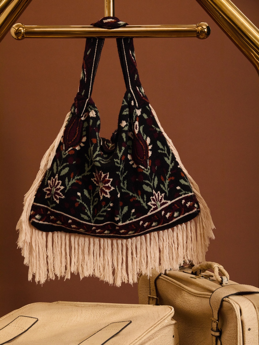 Bolso de punto étnico