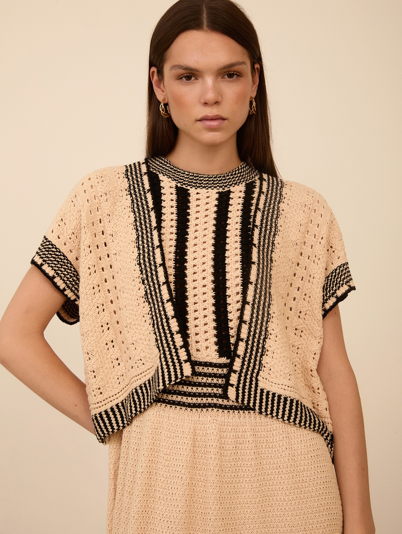 Chaqueta corta de punto