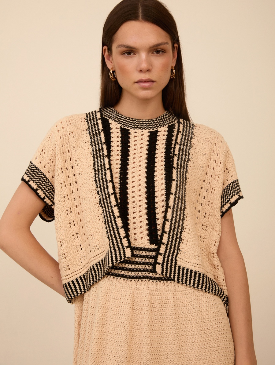 Chaqueta corta de punto