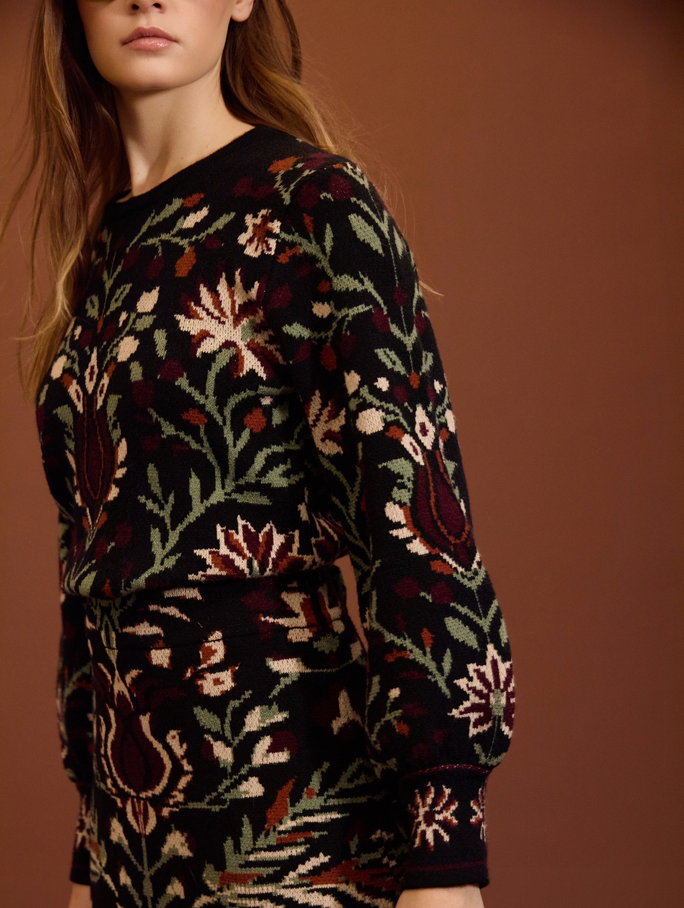 Jersey jacquard étnico