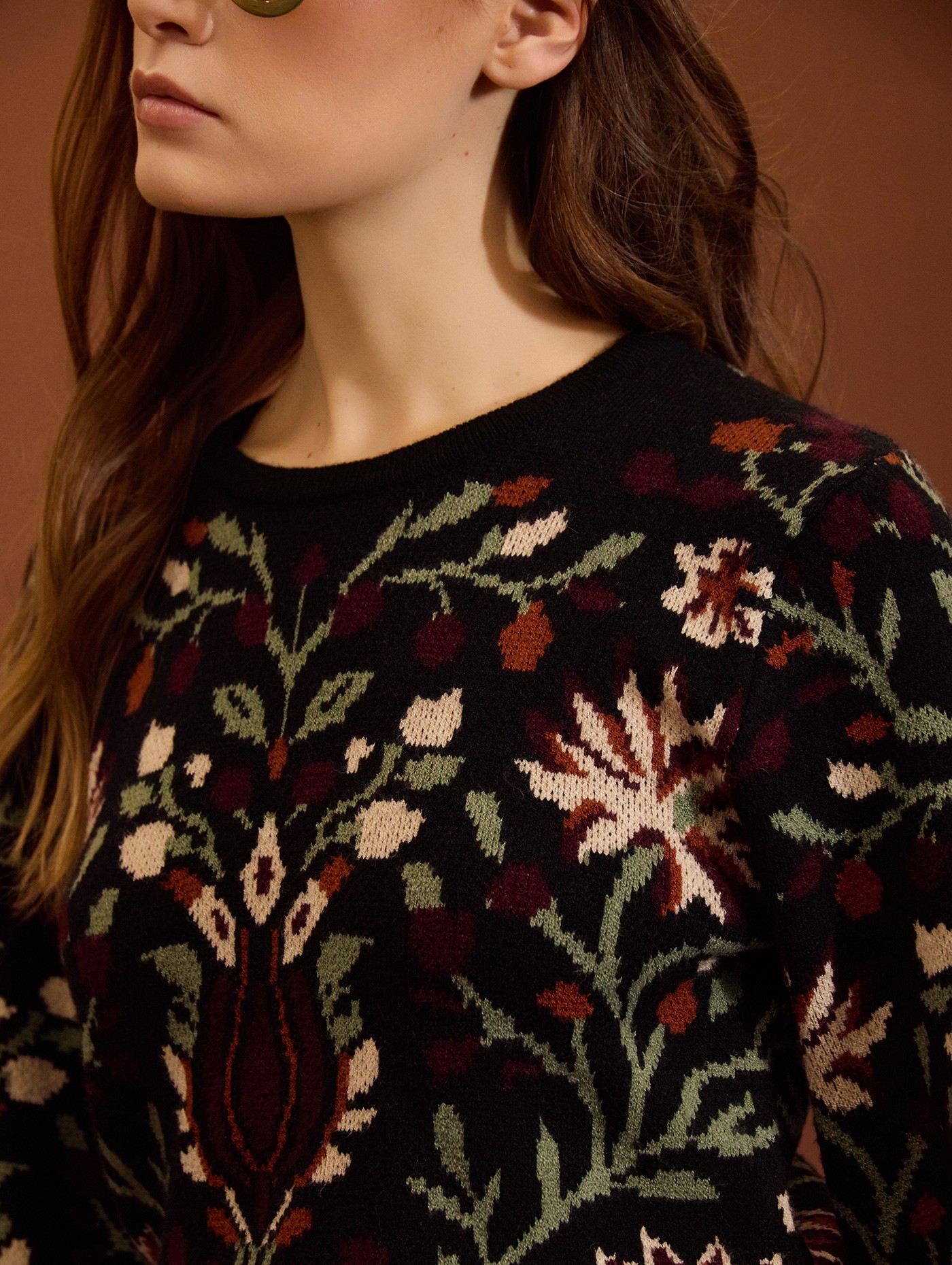 Jersey jacquard étnico