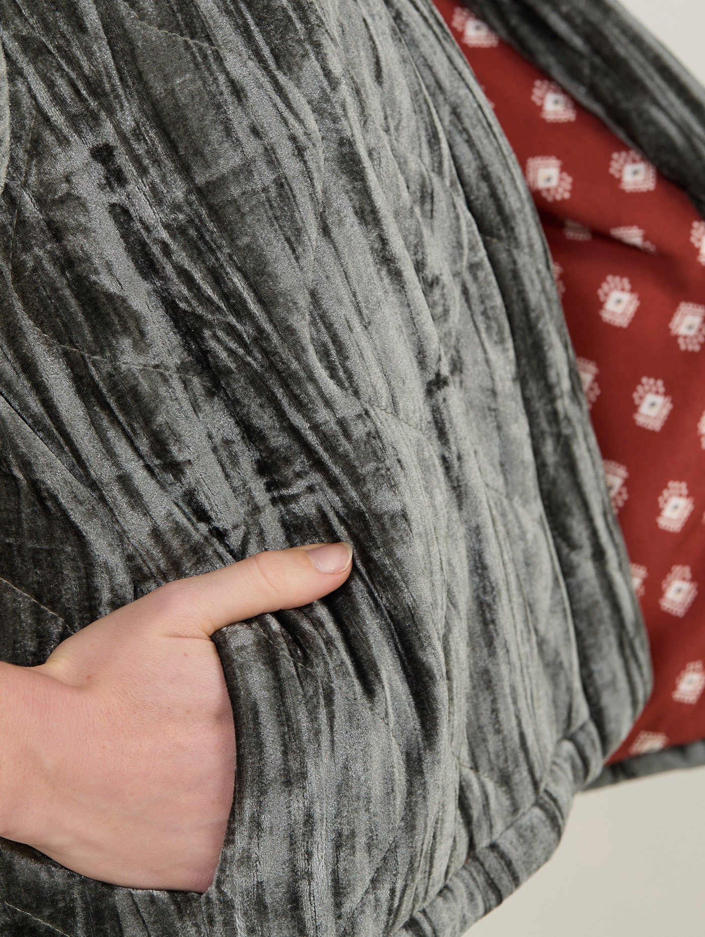 Quilted velvet waistcoat 1