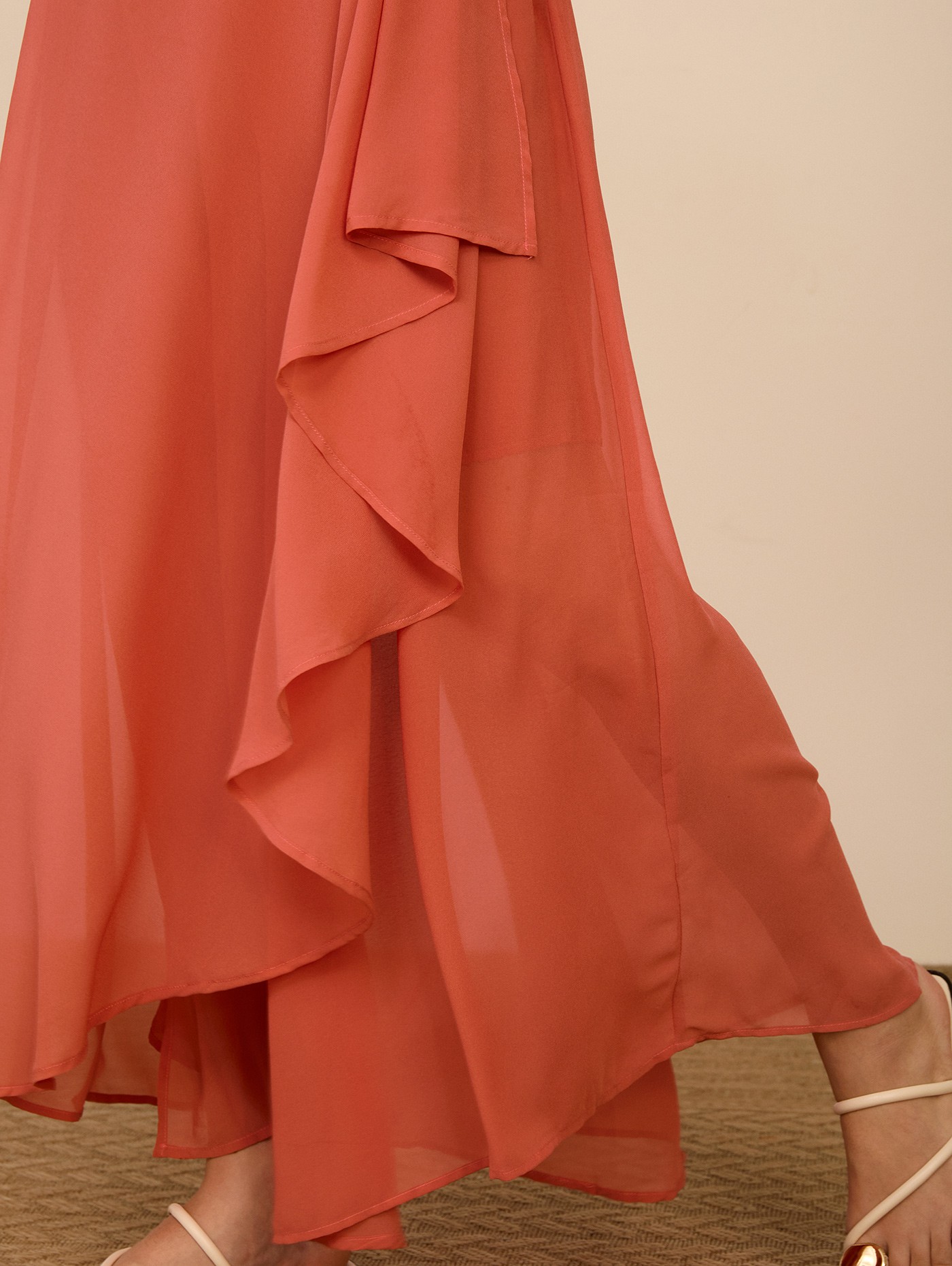 Falda-pantalón de gasa