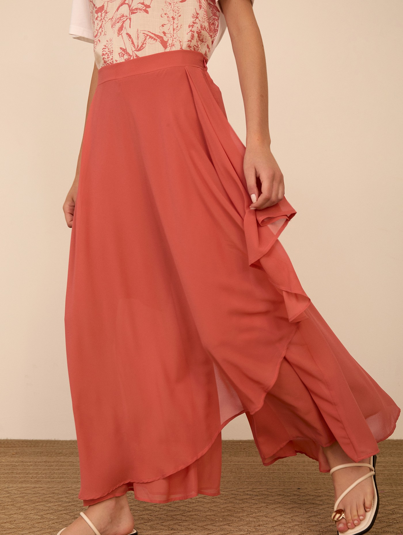 Falda-pantalón de gasa 1