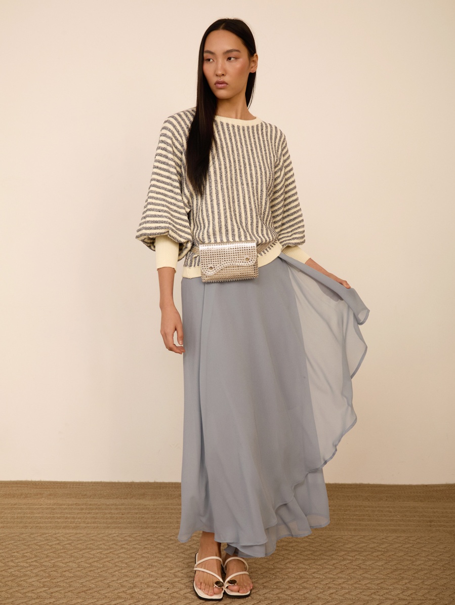 Falda-pantalón de gasa