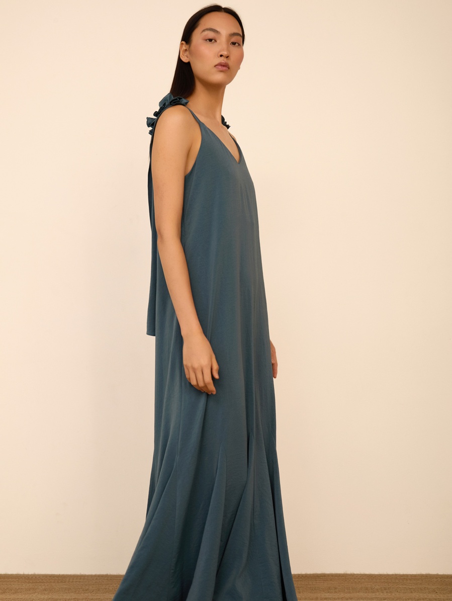 Vestido largo de tirantes