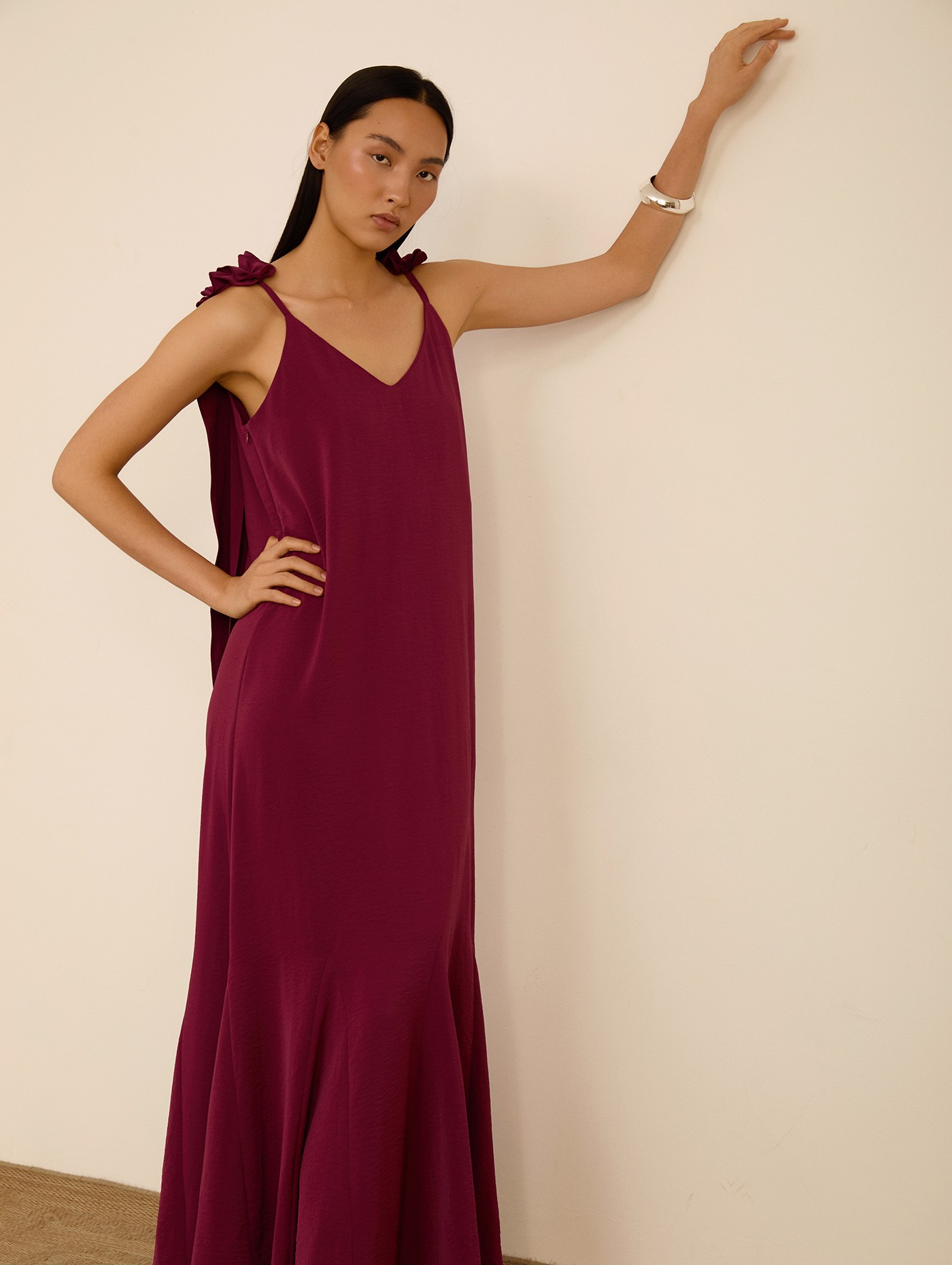 Vestido largo de tirantes