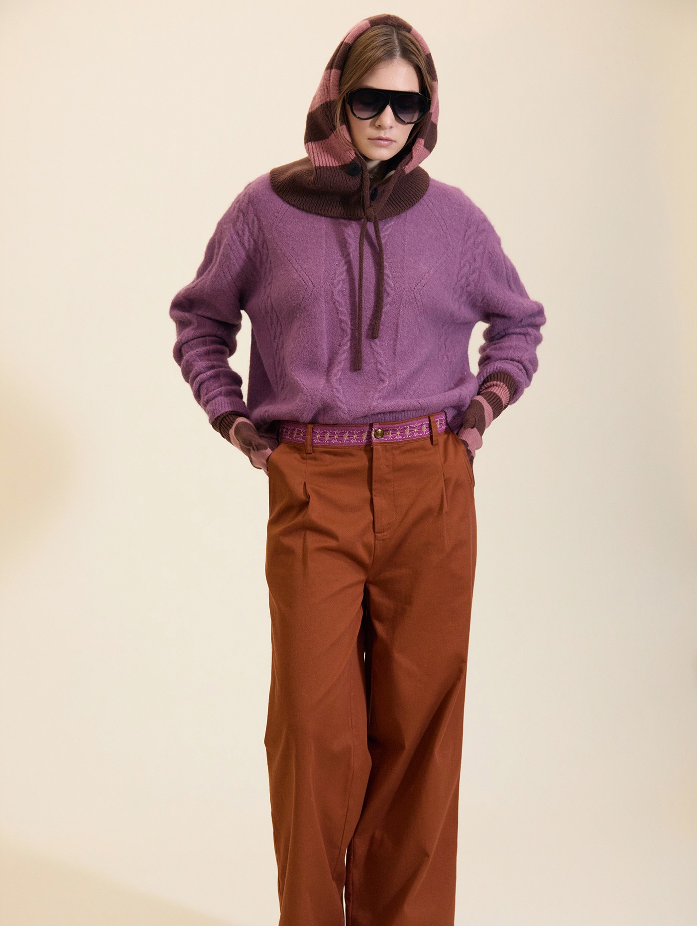 Pantalones rectos de lona