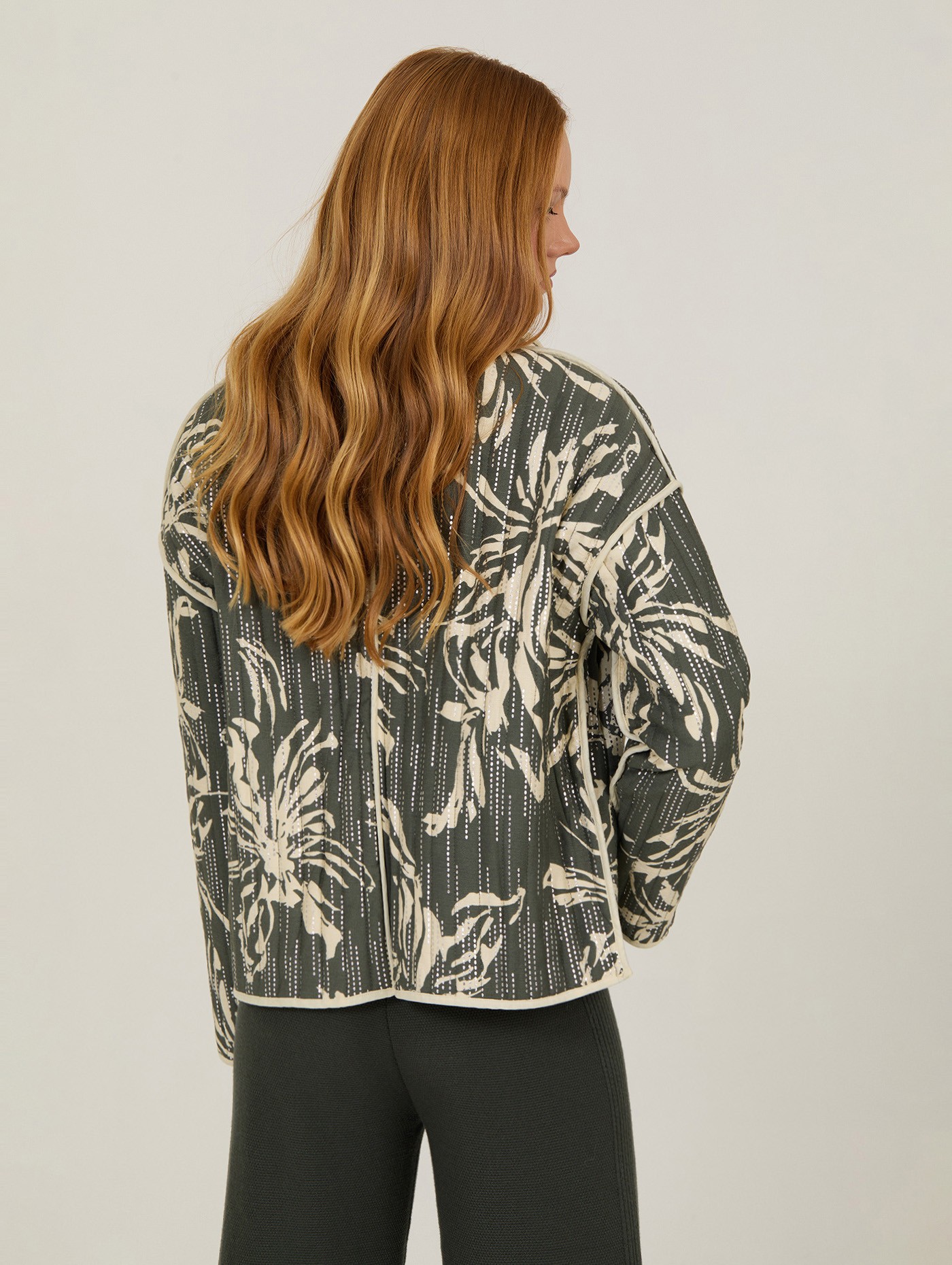 Chaqueta estampada guateada 2