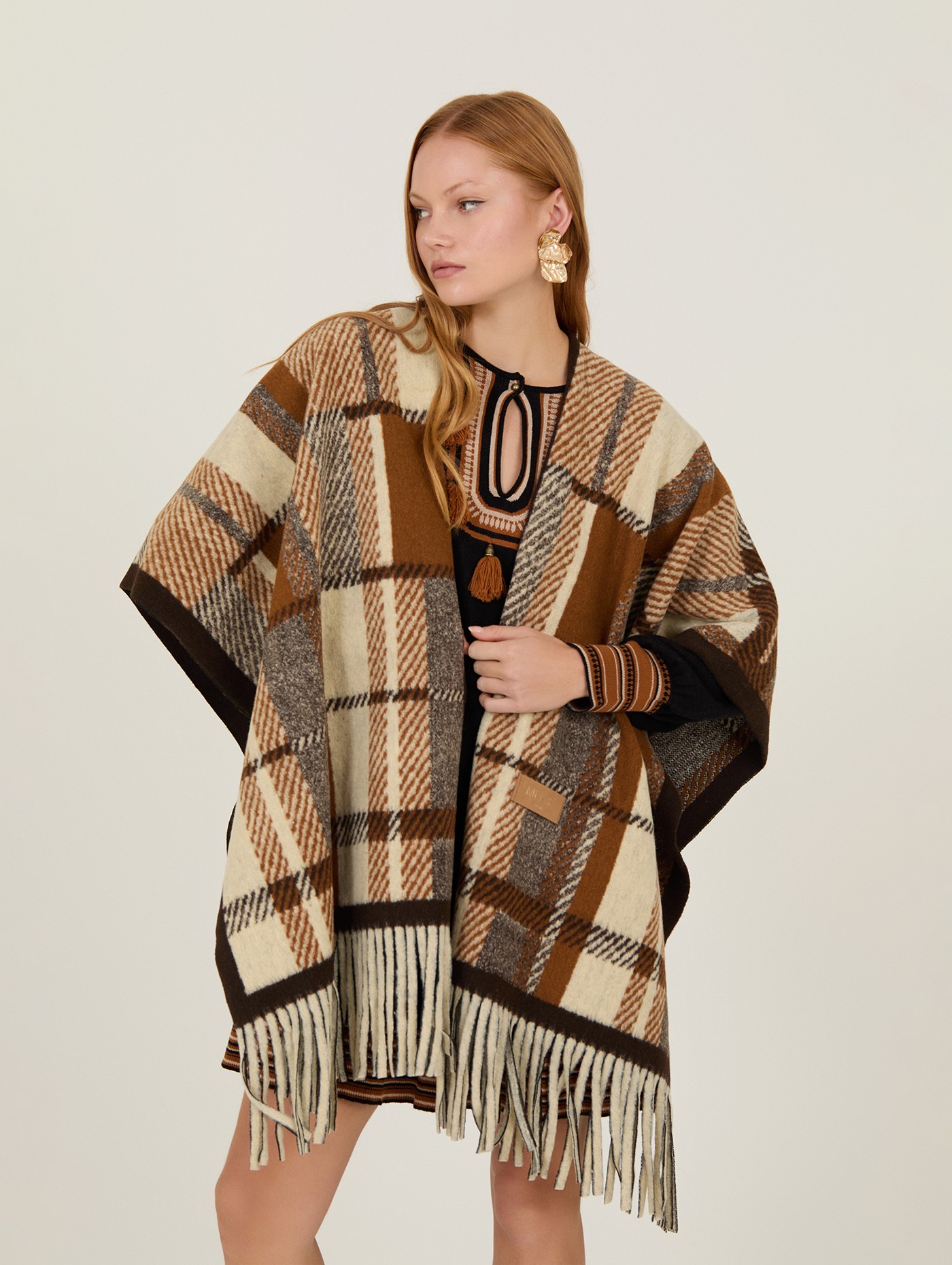 Poncho de cuadros