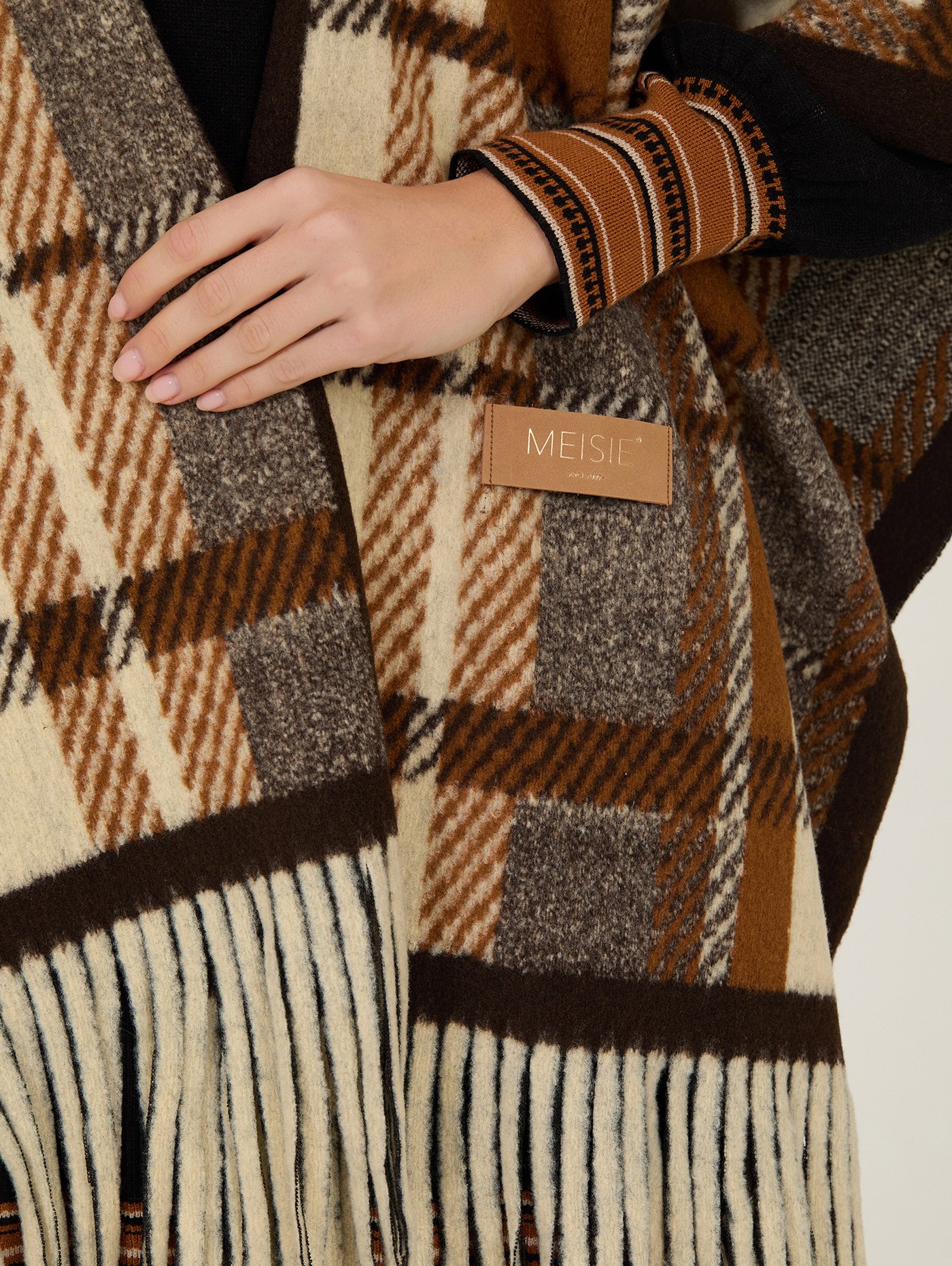Poncho de cuadros 1