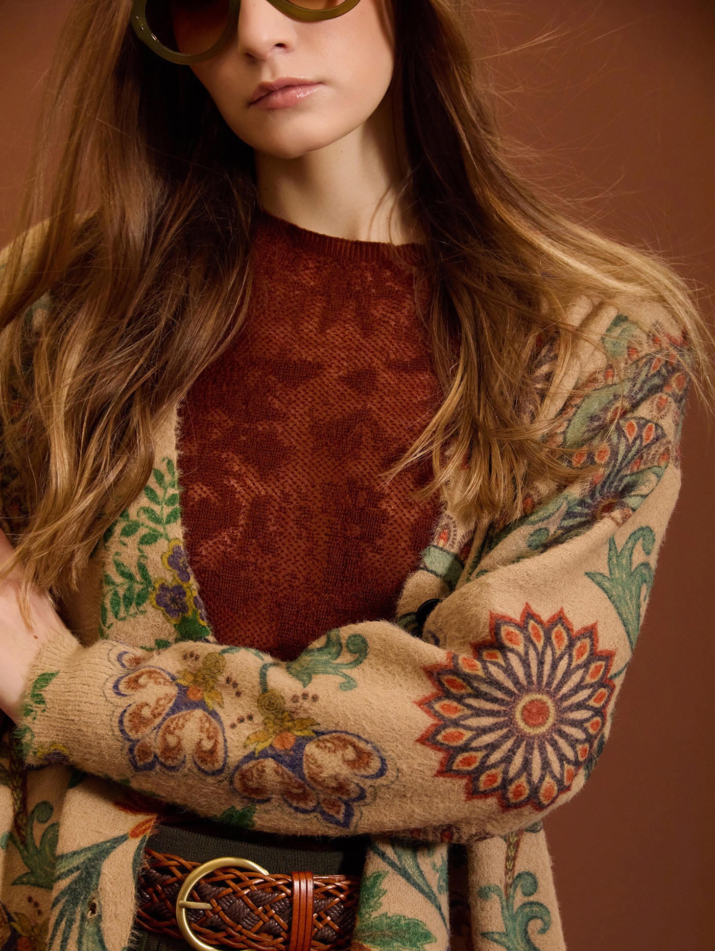 Cárdigan estampado mandalas 2