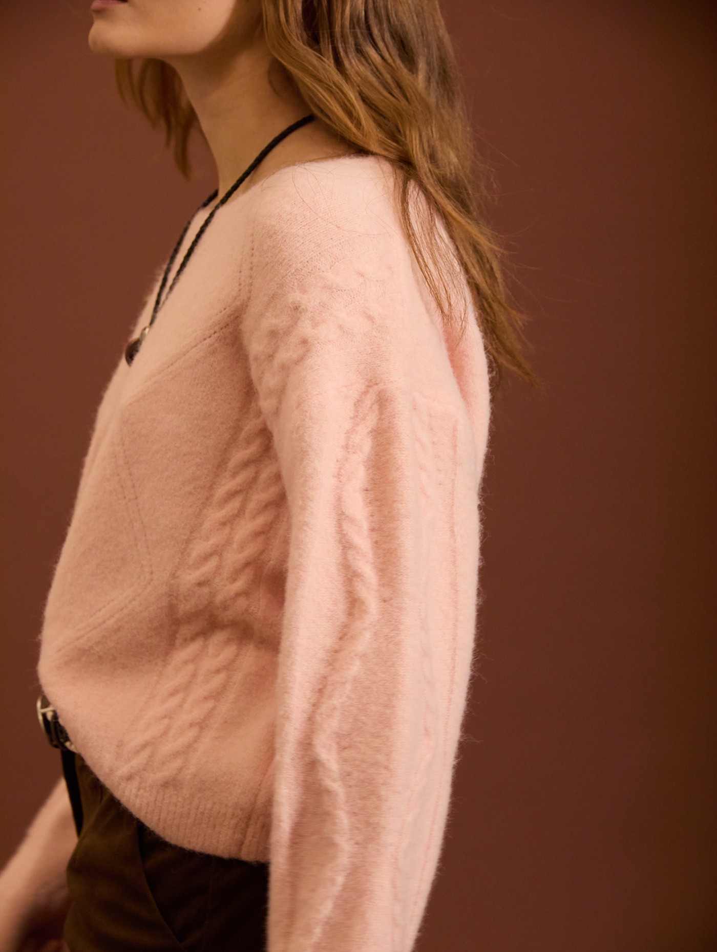 Jersey con textura de trenzas