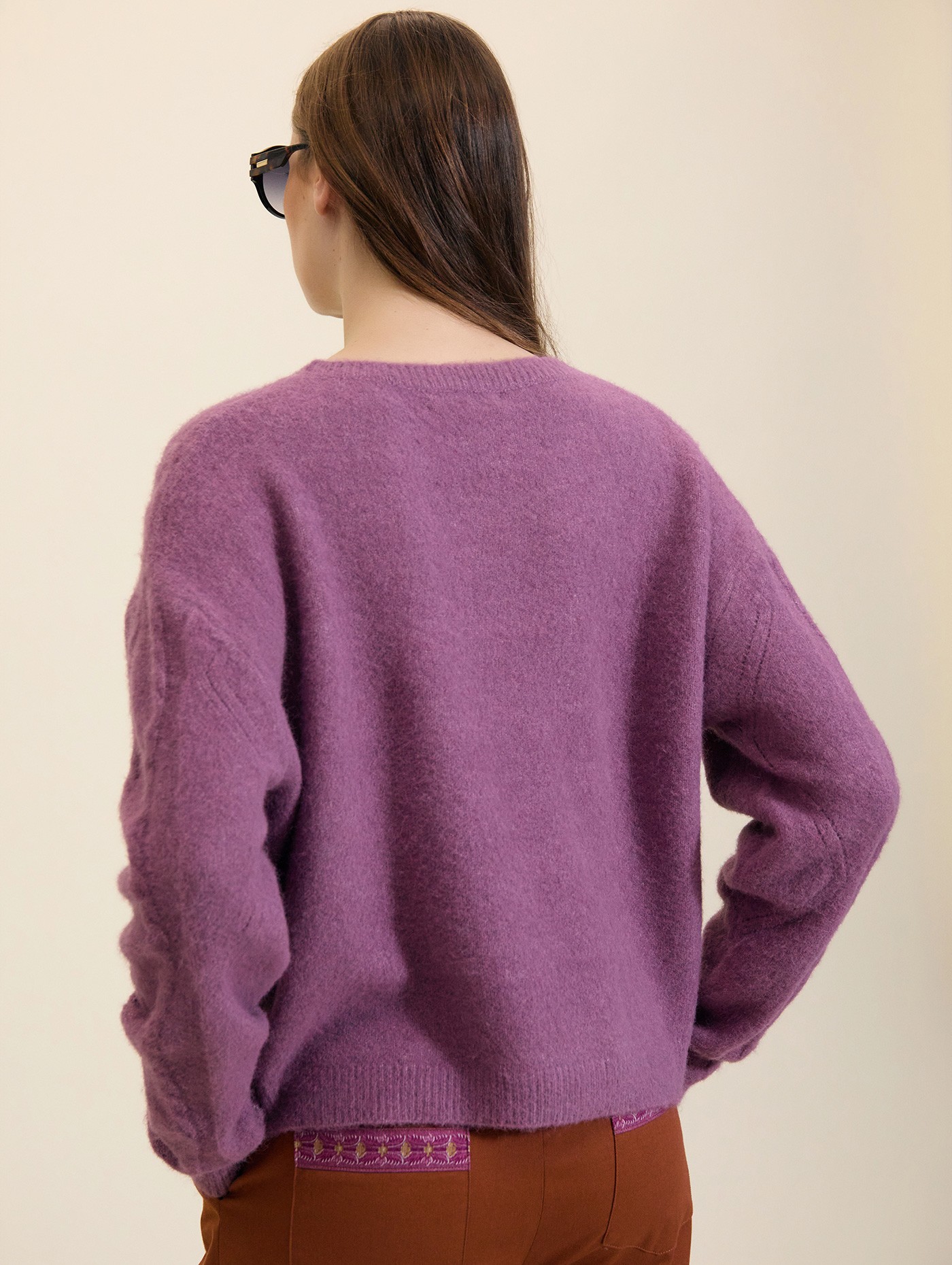 Jersey con textura de trenzas