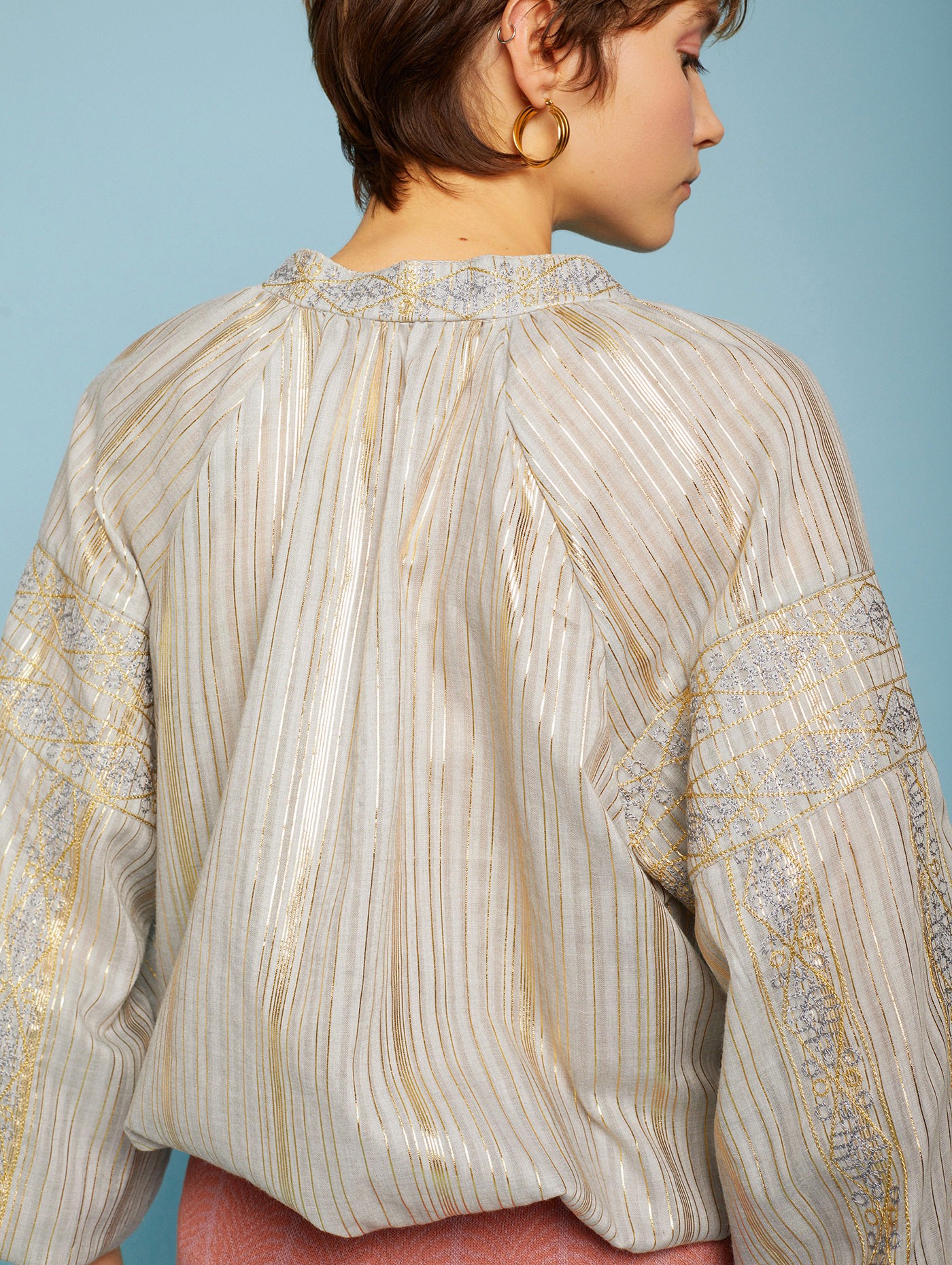 Gold embroidered blouse 5