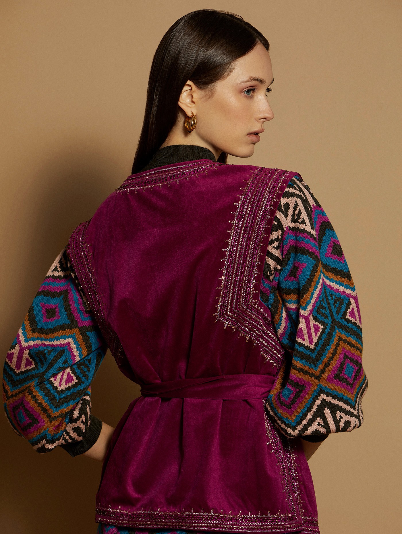 Chaleco velvet bordado 3