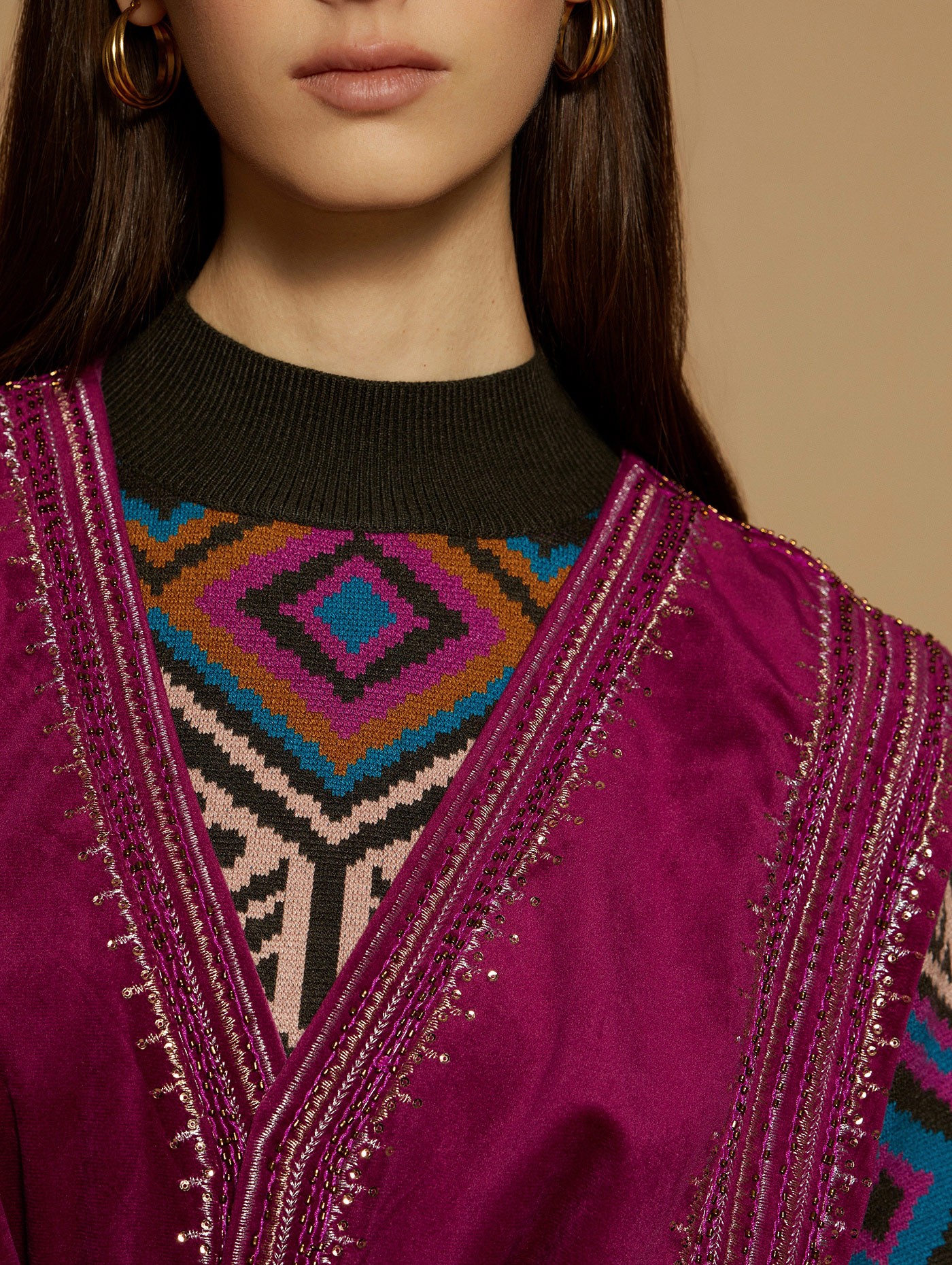 Chaleco velvet bordado 2