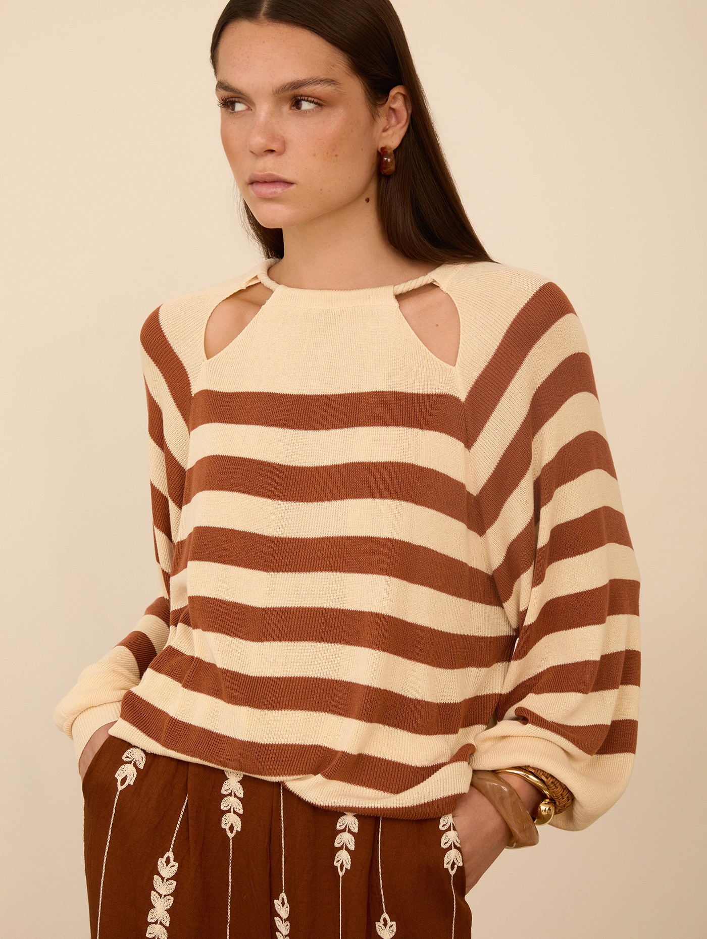 Jersey fino de rayas