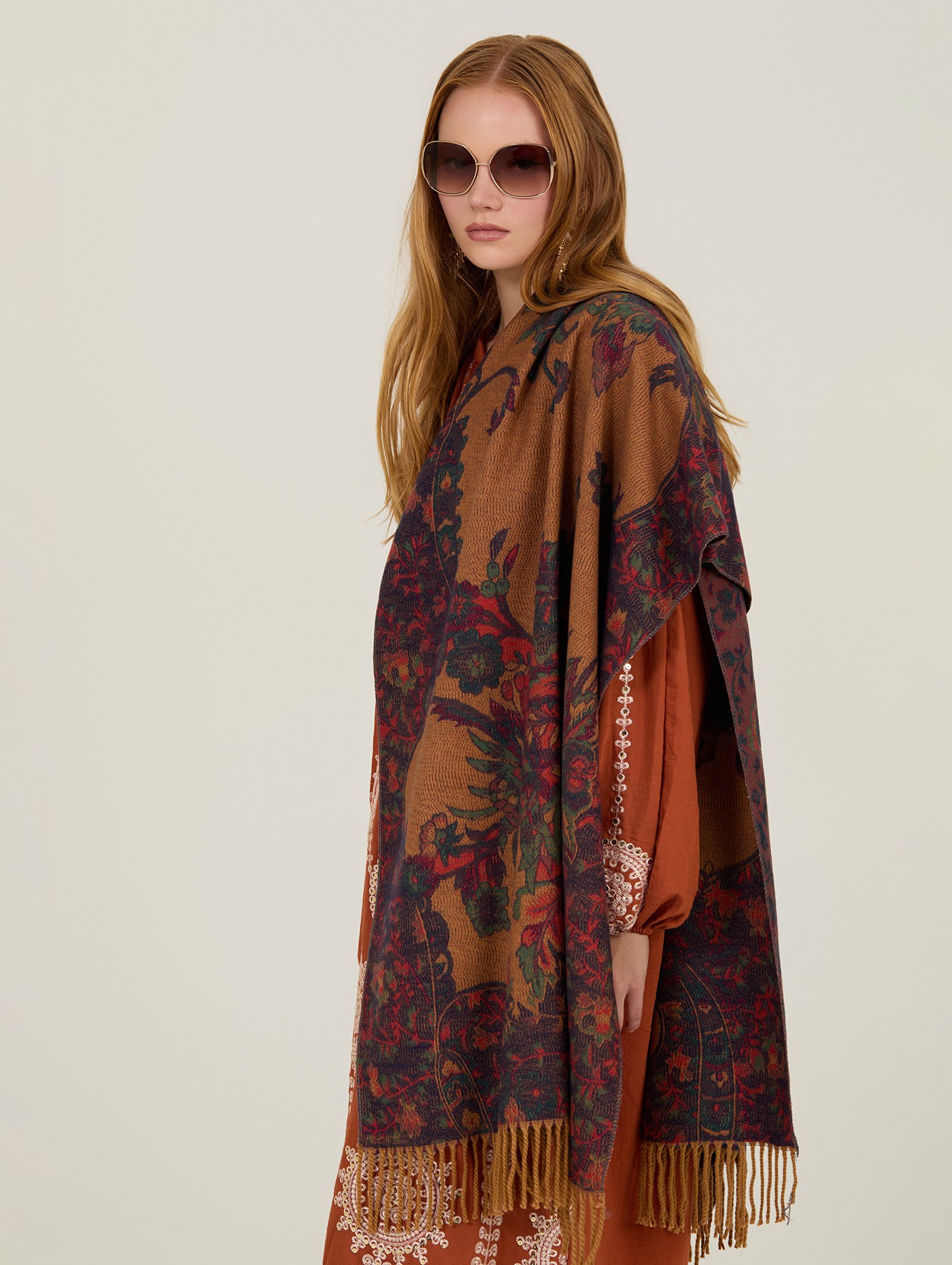 Florales Jacquard-Tuch 1