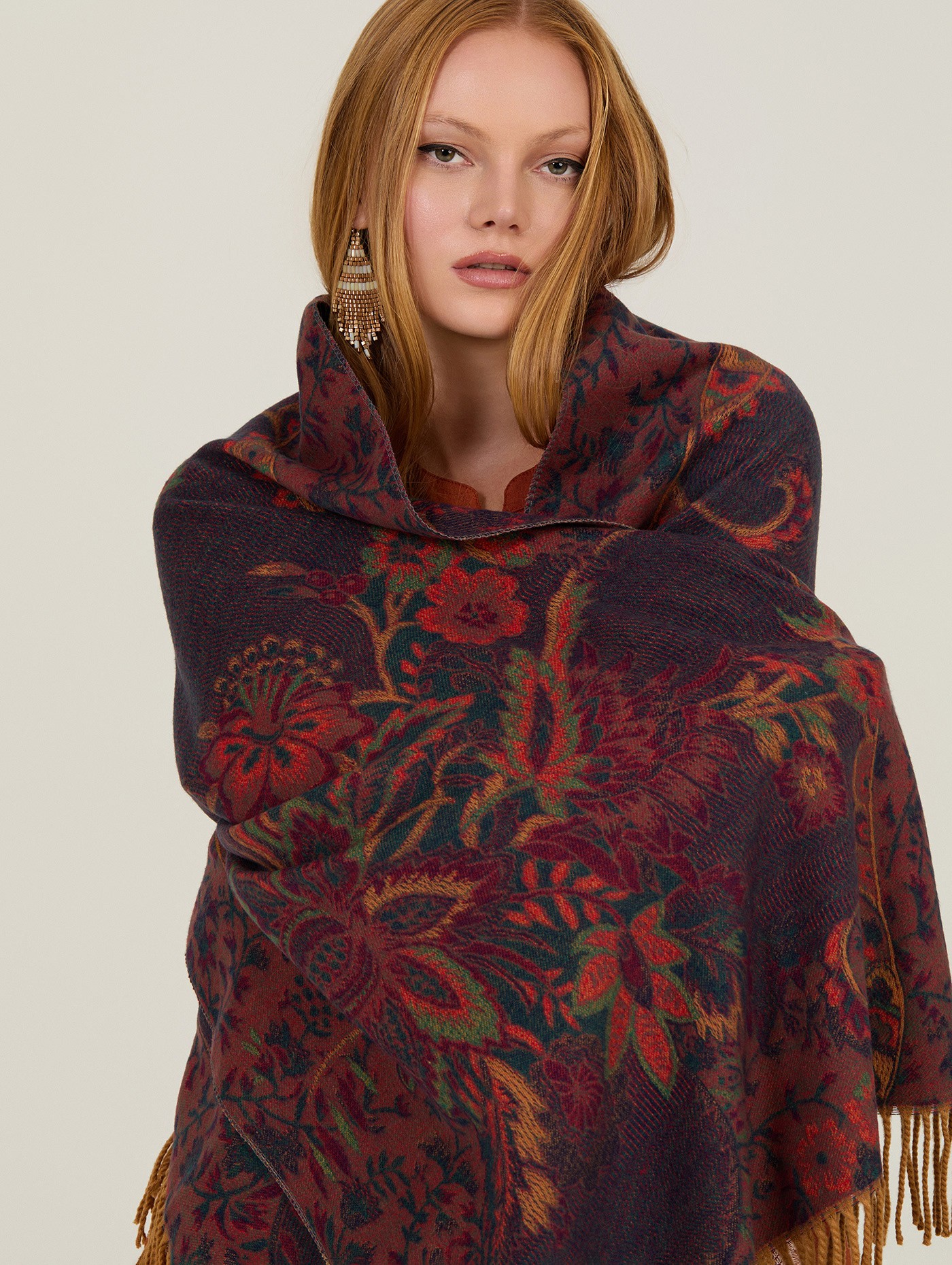 Florales Jacquard-Tuch 2