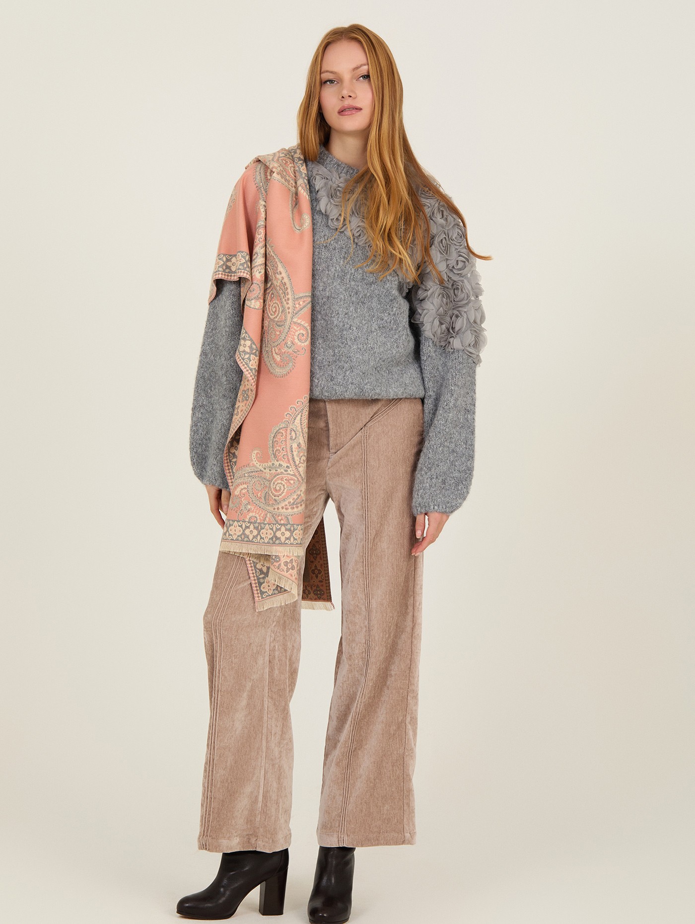 Mouchoir en jacquard paisley 2