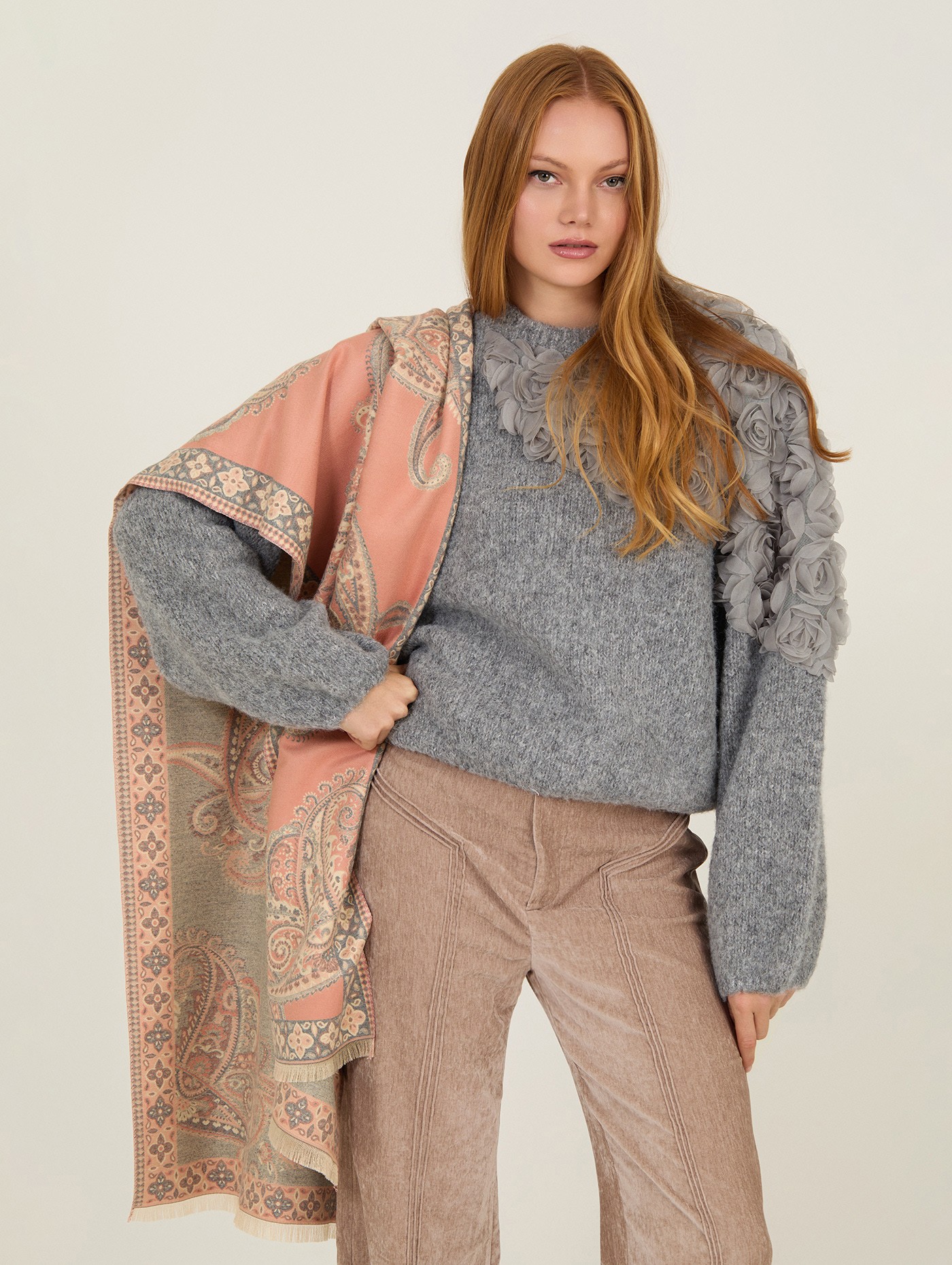 Mouchoir en jacquard paisley