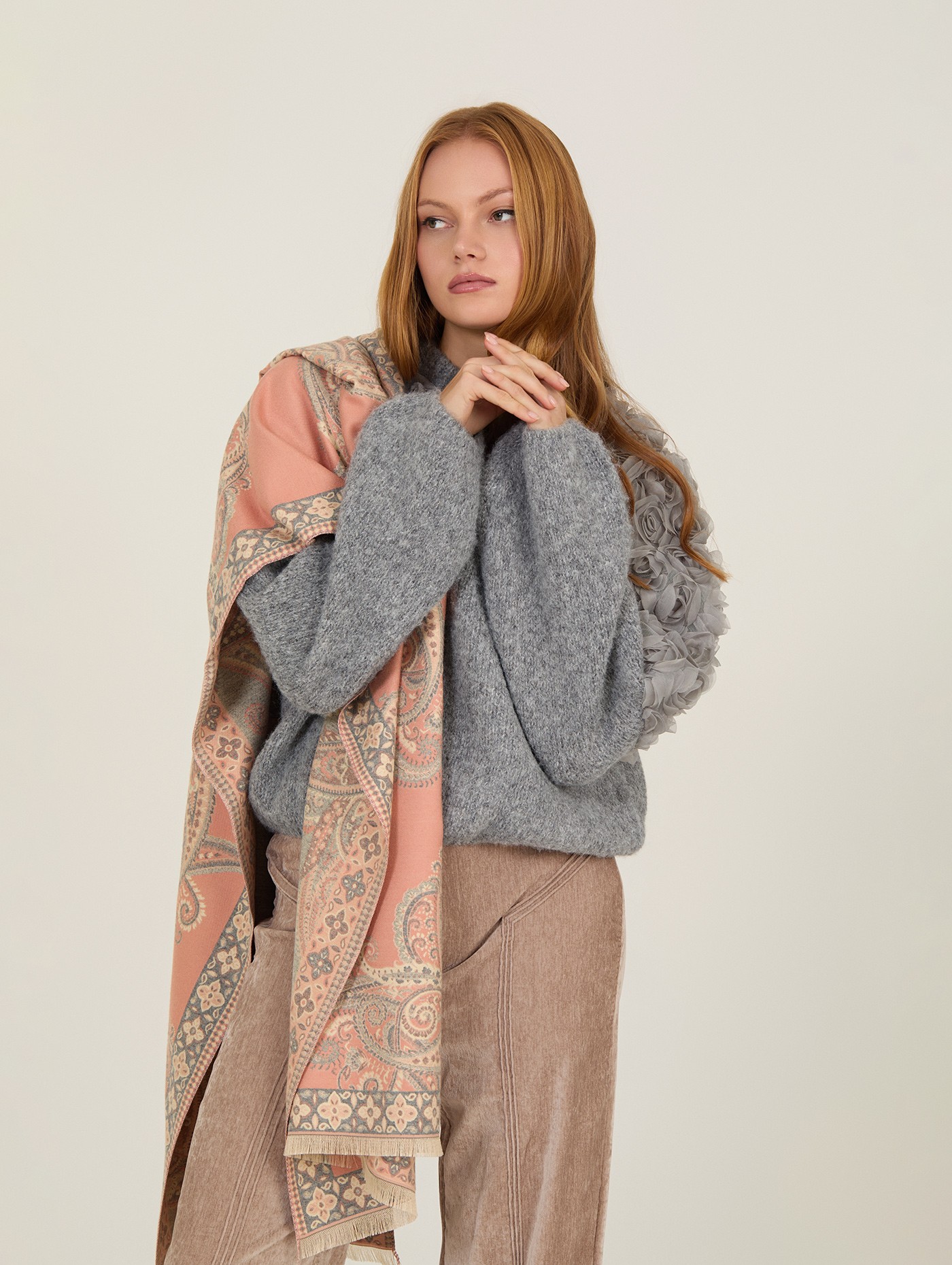 Mouchoir en jacquard paisley 4