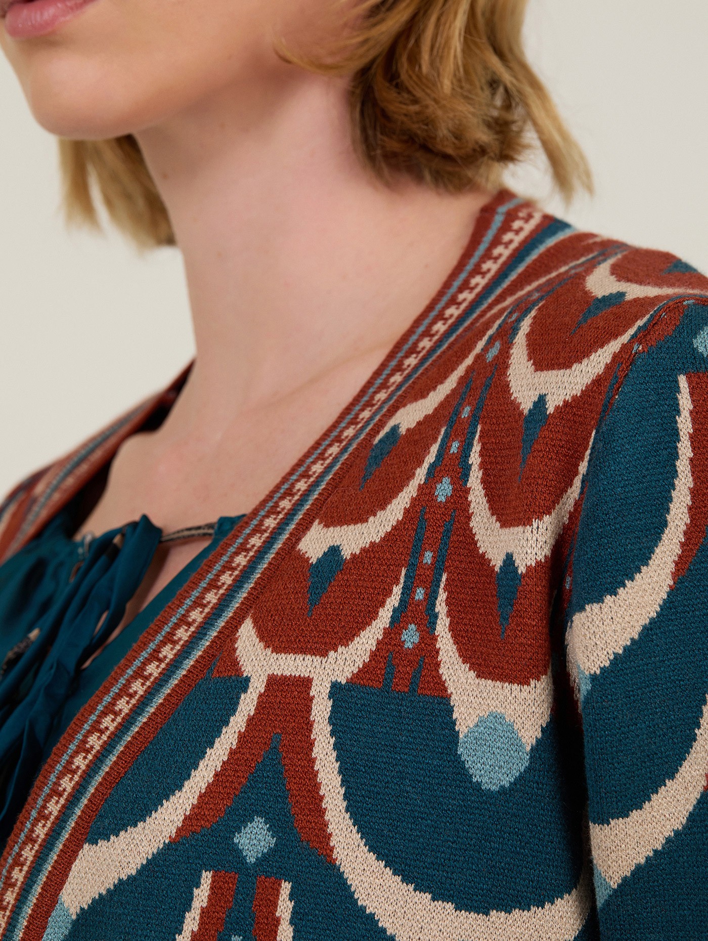 3/4 bedruckter Cardigan 6