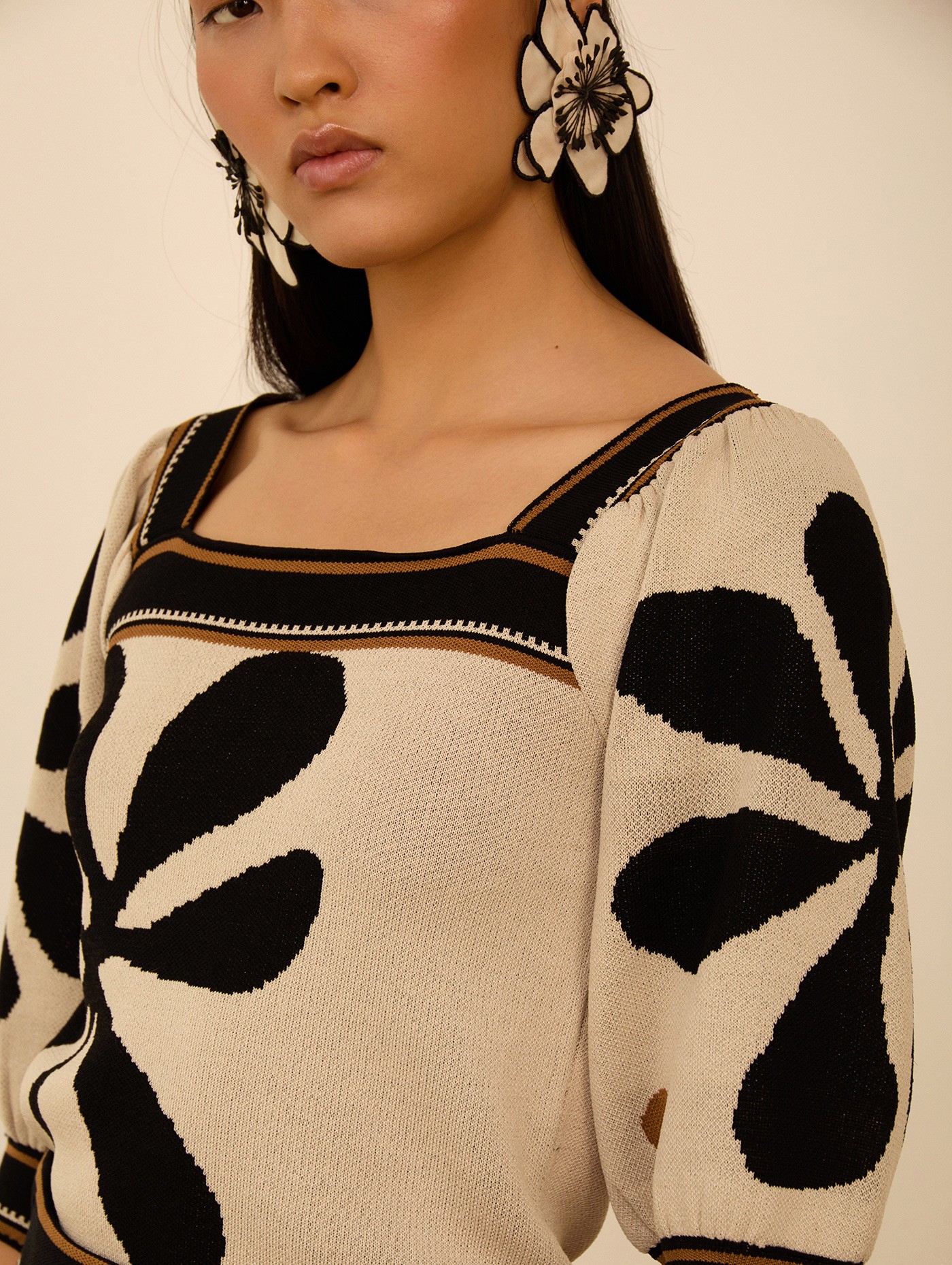 Top de punto estampado 2