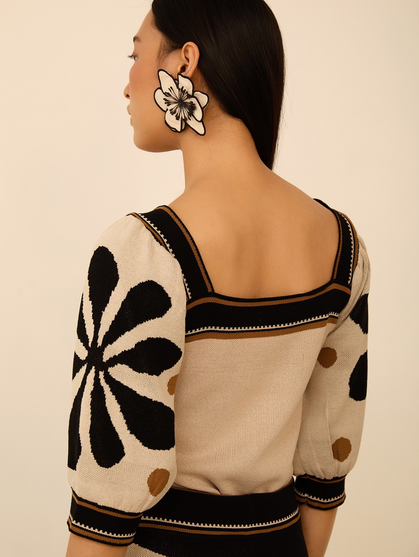 Top de punto estampado 1