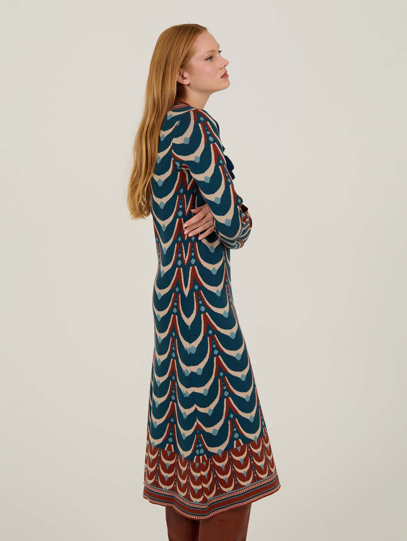 Long knitted dress 2