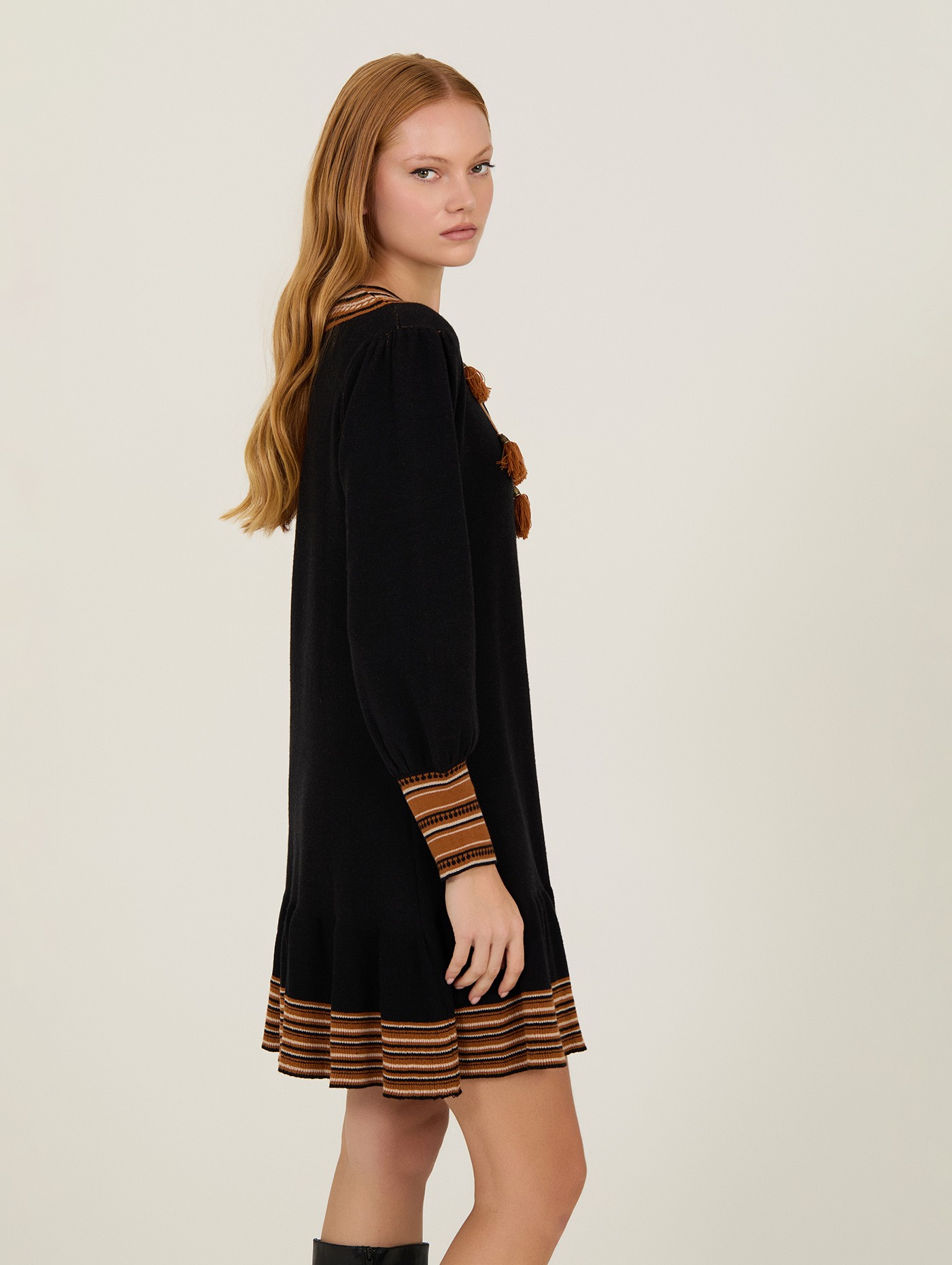 Robe courte en tricot 1