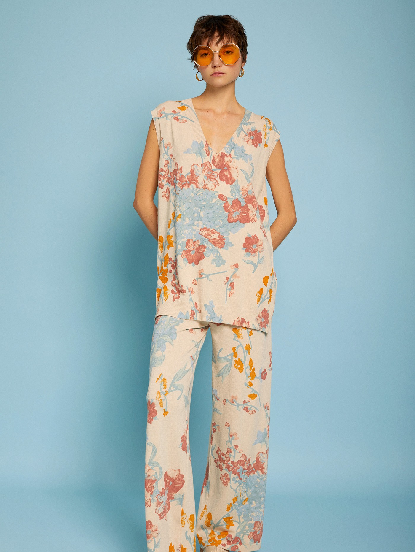 Pantalon estampado floral