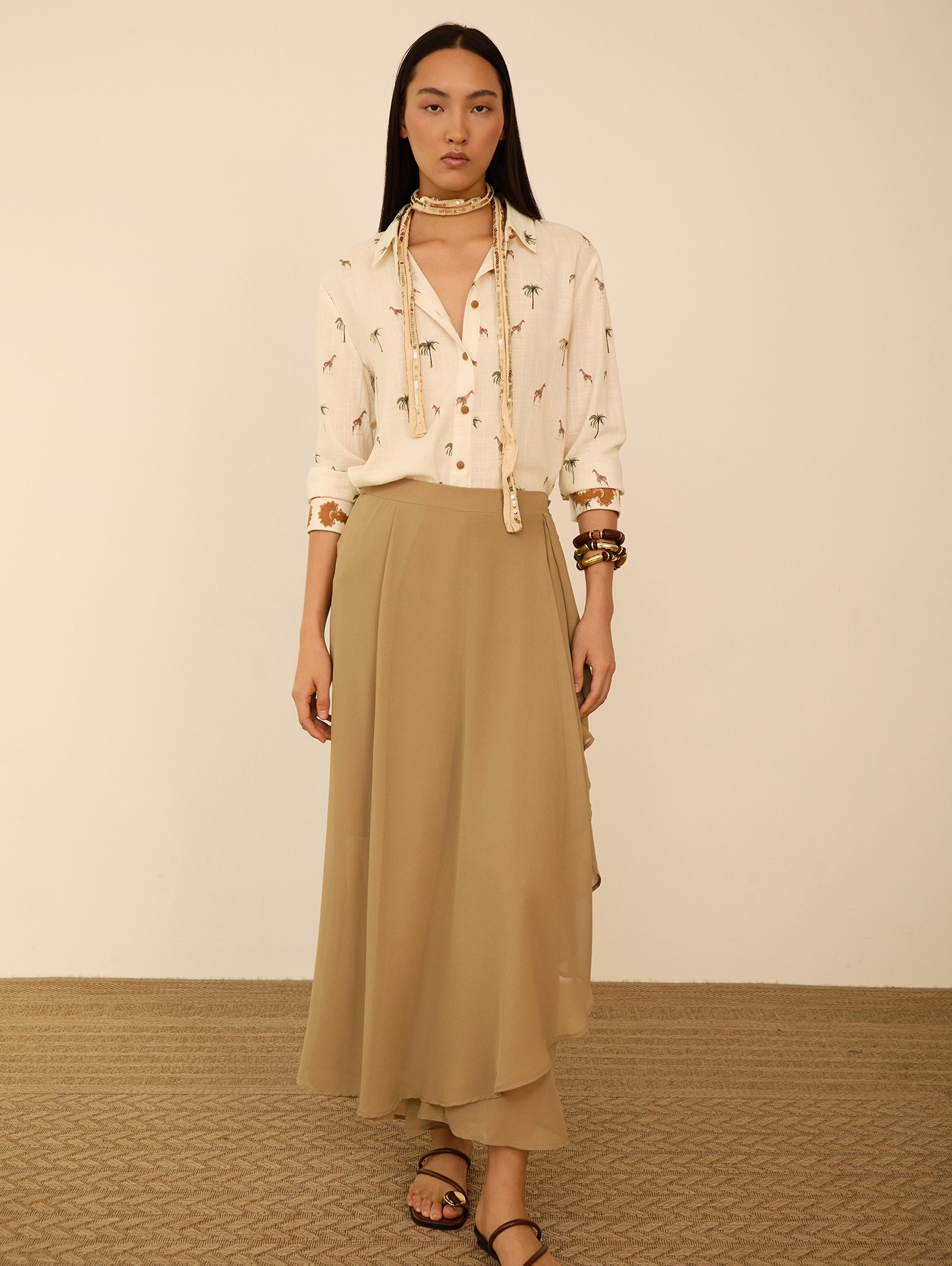 Camisa con estampado savannah 4