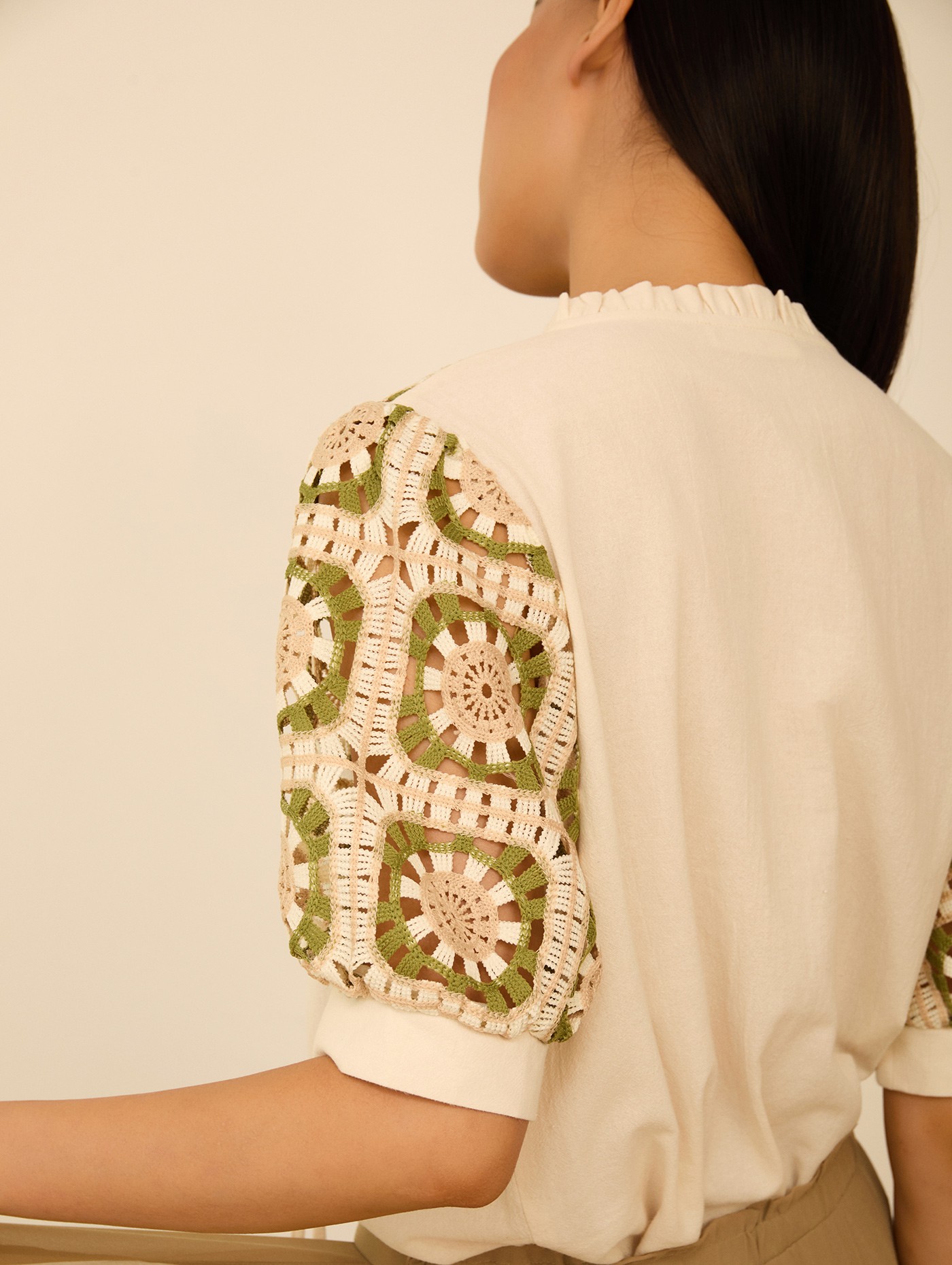 Blusa con crochet 1