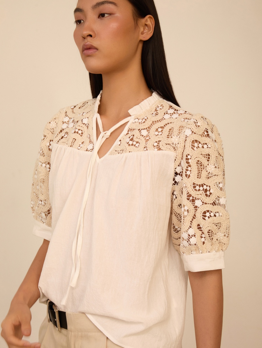 Blusa con crochet