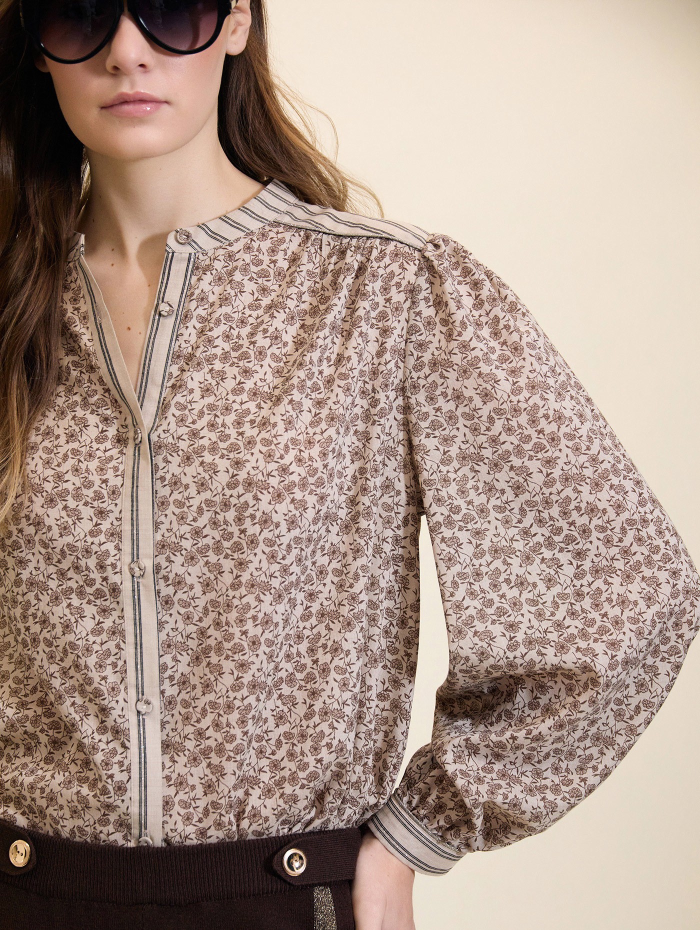 Blusa mixta floral