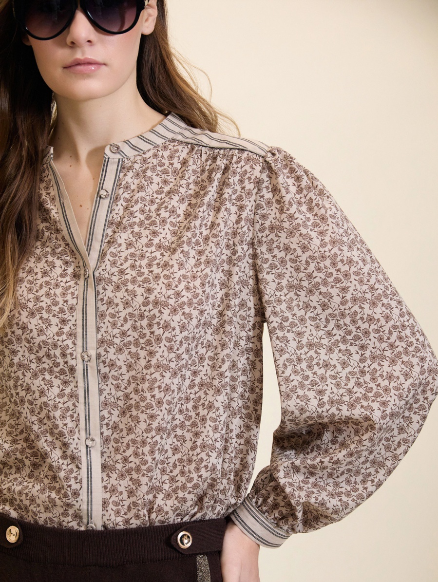 Blusa mixta floral