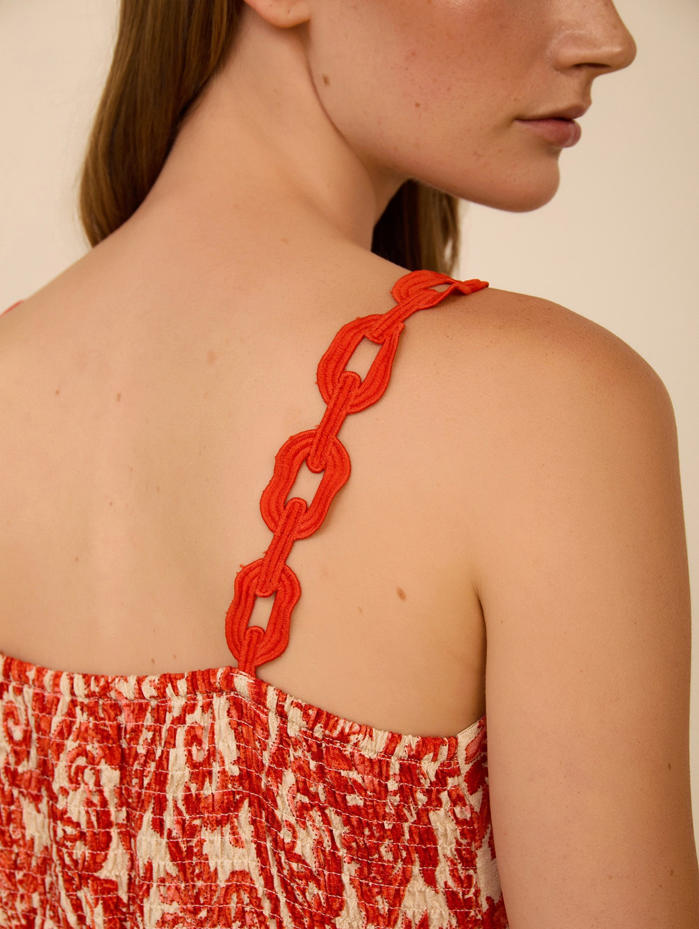 Vestido largo estampado 3