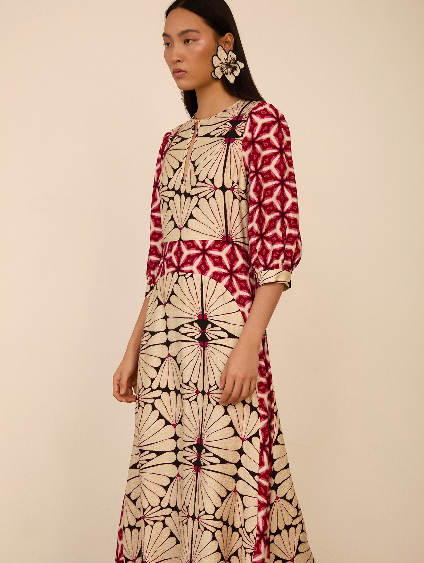 Vestido largo estampado 2